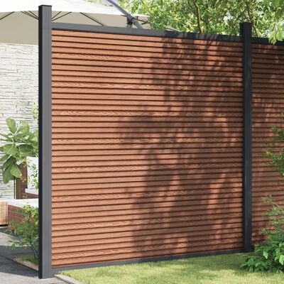 vidaXL Fence Panel WPC Brown 173x186 cm