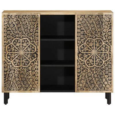 vidaXL Side Cabinet 90x33x75 cm Solid Wood Mango