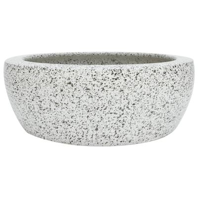 vidaXL Countertop Basin Grey Round Φ41x14 cm Ceramic