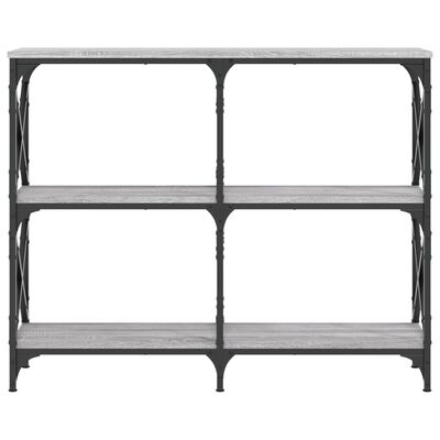 vidaXL Console Table Grey Sonoma 100x28x80.5 cm Engineered Wood