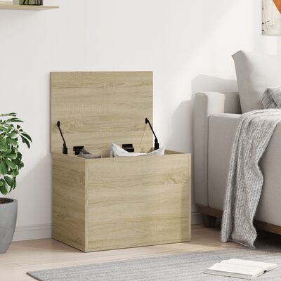 vidaXL Storage Box Sonoma Oak 60x42x46 cm Engineered Wood