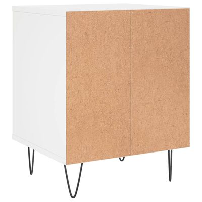 vidaXL Bedside Cabinets 2 pcs White 40x35x50 cm Engineered Wood