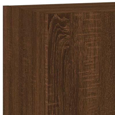 vidaXL 6 Piece TV Wall Units Brown Oak Engineered Wood