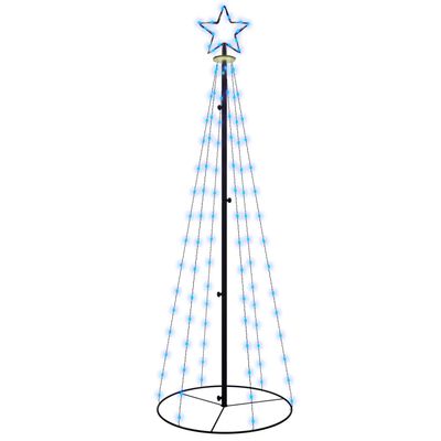 vidaXL Christmas Cone Tree Blue 108 LEDs 70x180 cm