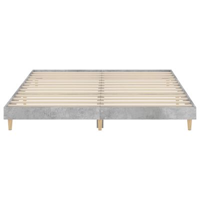 vidaXL Bed Frame without Mattress Concrete Grey 120x200 cm