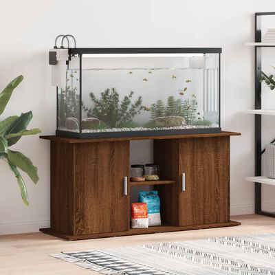 vidaXL Aquarium Stand Brown Oak 121x41x58 cm Engineered Wood