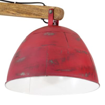 vidaXL Ceiling Lamp 25 W Distressed Red 105x30x65-108cm E27