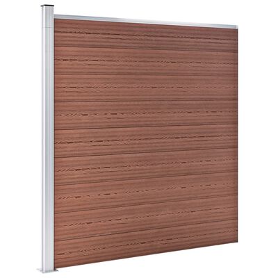 vidaXL Garden Fence WPC 699x186 cm Brown