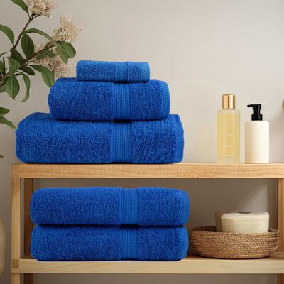 vidaXL 12 Piece Premium Towel Set SOLUND Blue 600 gsm