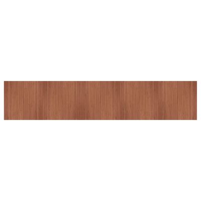 vidaXL Rug Rectangular Brown 100x500 cm Bamboo