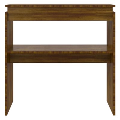 vidaXL Console Table Brown Oak 80x30x80 cm Engineered Wood