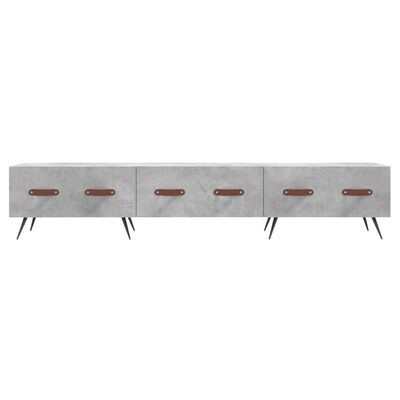 vidaXL TV Cabinet Concrete Grey 150x36x30 cm Engineered Wood