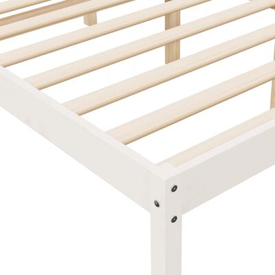 vidaXL Senior Bed without Mattress White 200x200 cm Solid Wood Pine