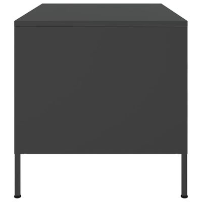 vidaXL Coffee Table Black 68x50x50.5 cm Steel