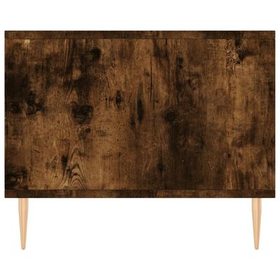 vidaXL Coffee Table Smoked Oak 90x50x40 cm Engineered Wood