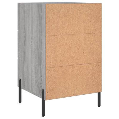 vidaXL Bedside Cabinet Grey Sonoma 40x40x66 cm Engineered Wood