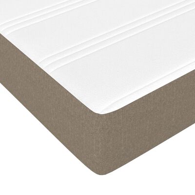 vidaXL Pocket Spring Bed Mattress Taupe 90x190x20 cm Fabric