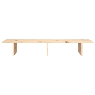 vidaXL Monitor Stand 100x27x15 cm Solid Wood Pine