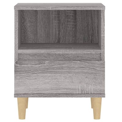 vidaXL Bedside Cabinet Grey Sonoma 40x35x50 cm