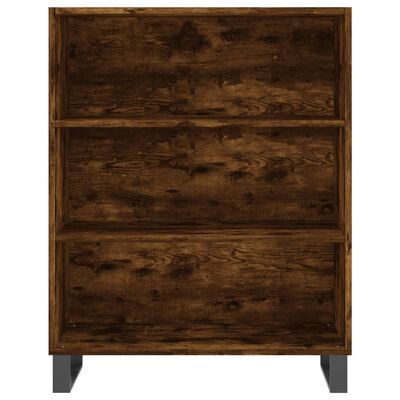 vidaxL Shelf Cabinet Smoked Oak 69.5x32.5x90 cm Engineered Wood