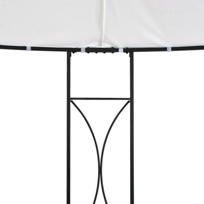 vidaXL Gazebo 300x290 cm White Round