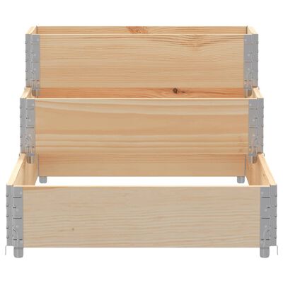 vidaXL 3-Tier Raised Bed 120x80 cm Solid Wood Pine