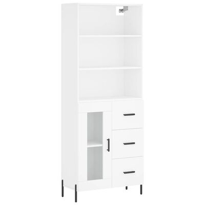 vidaXL Highboard White 69.5x34x180 cm Engineered Wood