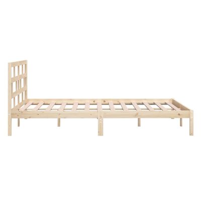 vidaXL Bed Frame without Mattress Solid Wood 120x200 cm (810012+814184)