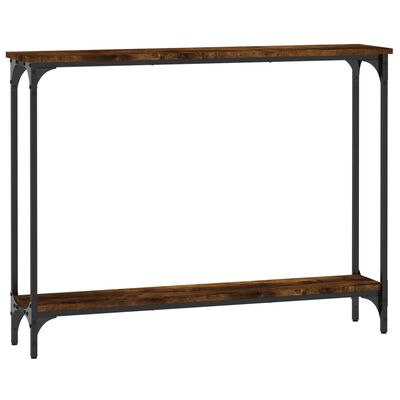 vidaXL Console Table Smoked Oak 100x22.5x75 cm Engineered Wood