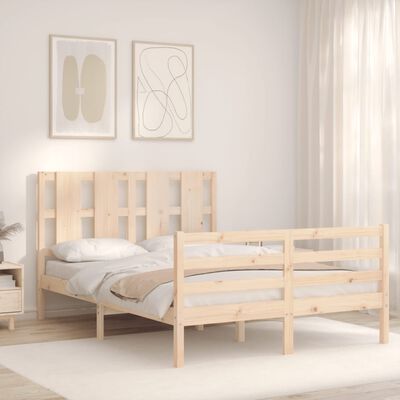 vidaXL Bed Frame without Mattress 120x200 cm Solid Wood