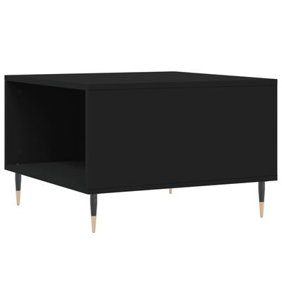 vidaXL Coffee Table Black 55x55x36.5 cm Engineered Wood