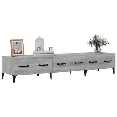 vidaXL TV Cabinet Grey Sonoma 150x34,5x30 cm Engineered Wood