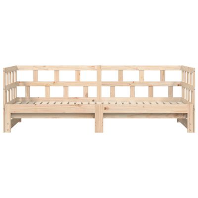 vidaXL Daybed with Trundle without Mattress 80x200 cm Solid Wood