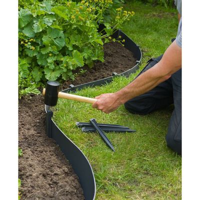 Nature Garden Border Edging 0.075x10 m 3 mm Black