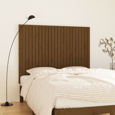 vidaXL Wall Headboard Honey Brown 146.5x3x110 cm Solid Wood Pine