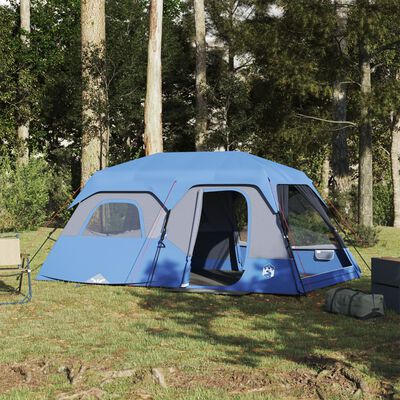 vidaXL Family Tent 9-Person Blue Quick Release Waterproof