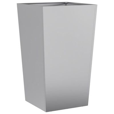 vidaXL Garden Planters 45x45x75 cm 2 pcs Galvanised Steel