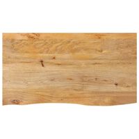 vidaXL Table Top Live Edge 100x60x3.8 cm Solid Wood Mango