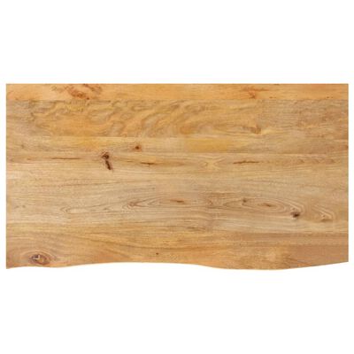 vidaXL Table Top Live Edge 100x60x3.8 cm Solid Wood Mango