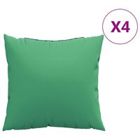 vidaXL Sofa Cushions 4 pcs Green 40x40 cm Fabric