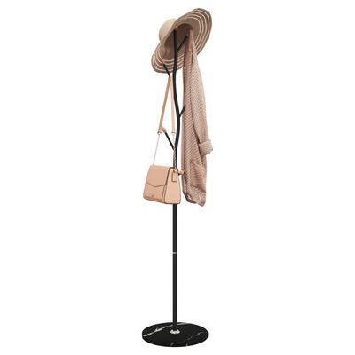 vidaXL Coat Stand Black 177 cm Powder-coated Iron