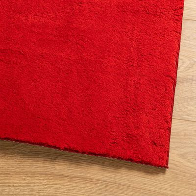 vidaXL Rug HUARTE Short Pile Soft and Washable Red 80x150 cm