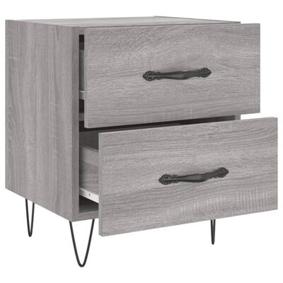 vidaXL Bedside Cabinets 2 pcs Grey Sonoma 40x35x47.5 cm Engineered Wood