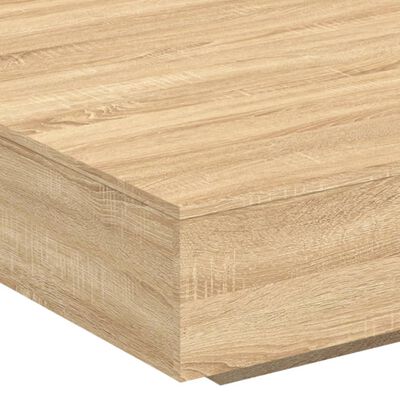 vidaXL Coffee Table Sonoma Oak 100x100x31 cm Engineered Wood
