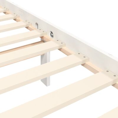 vidaXL Bed Frame without Mattress White 90x200 cm Solid Wood Pine