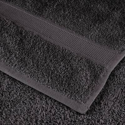 vidaXL 8 Piece Premium Towel Set SOLUND Anthracite 600 gsm