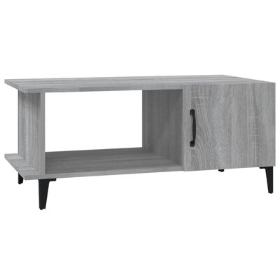 vidaXL Coffee Table Grey Sonoma 90x50x40 cm Engineered Wood