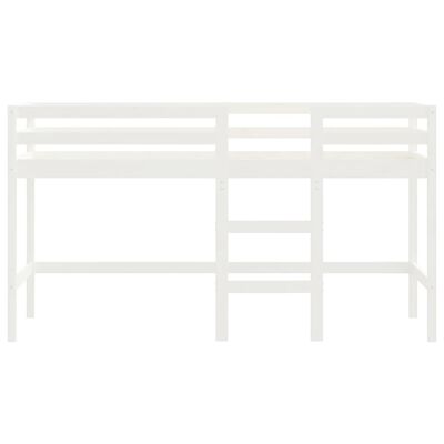 vidaXL Kids' Loft Bed without Mattress with Ladder White 90x200 cm