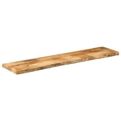 vidaXL Table Top 180x20x2.5 cm Live Edge Solid Wood Rough Mango