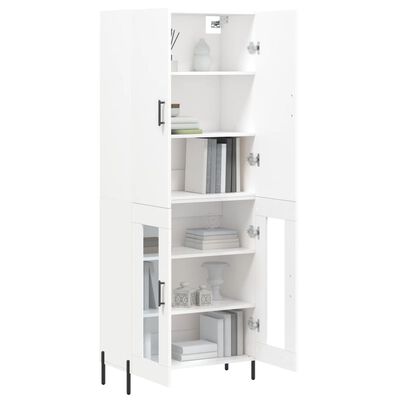 vidaXL Highboard White 69.5x34x180 cm Engineered Wood